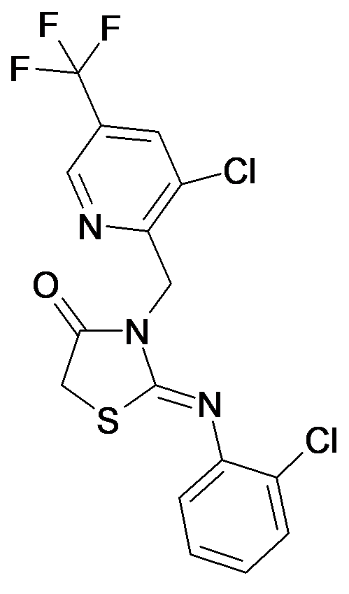 2-[(Z)-2-Chloro-phenylimino]-3-(3-chloro-5-trifluoromethyl-pyridin-2-ylmethyl)-thiazolidin-4-one