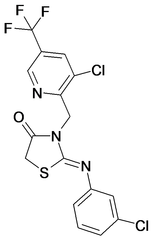 2-[(Z)-3-Chloro-phenylimino]-3-(3-chloro-5-trifluoromethyl-pyridin-2-ylmethyl)-thiazolidin-4-one