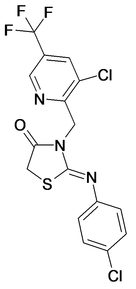 2-[(Z)-4-Chloro-phenylimino]-3-(3-chloro-5-trifluoromethyl-pyridin-2-ylmethyl)-thiazolidin-4-one