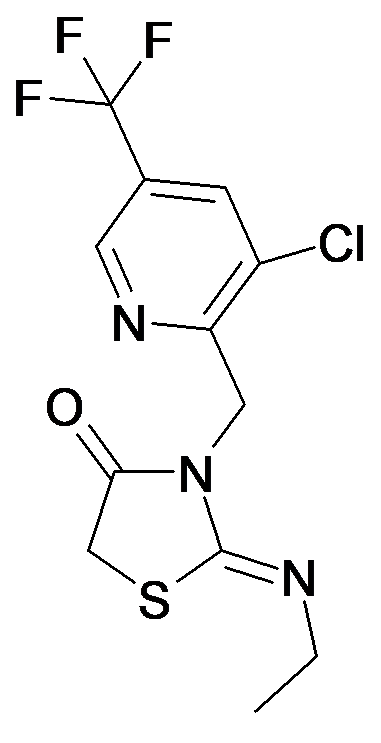 3-(3-Chloro-5-trifluoromethyl-pyridin-2-ylmethyl)-2-[(Z)-ethylimino]-thiazolidin-4-one
