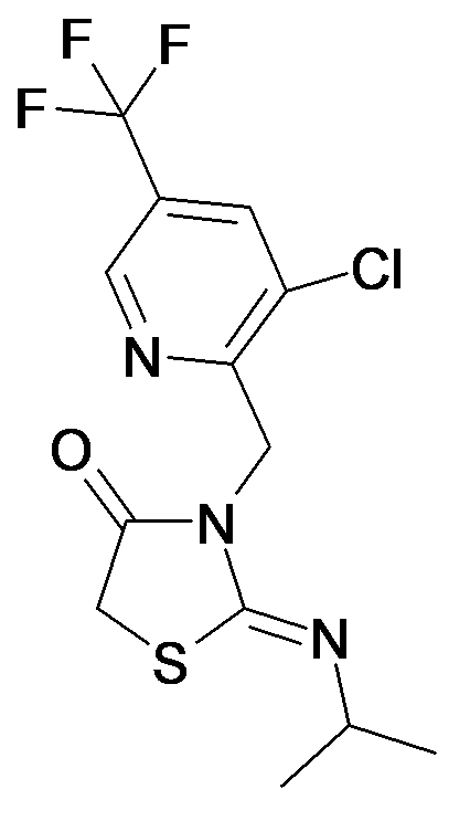 3-(3-Chloro-5-trifluoromethyl-pyridin-2-ylmethyl)-2-[(Z)-isopropylimino]-thiazolidin-4-one