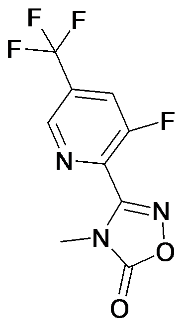 3-(3-Fluoro-5-trifluoromethyl-pyridin-2-yl)-4-methyl-4H-[1,2,4]oxadiazol-5-one