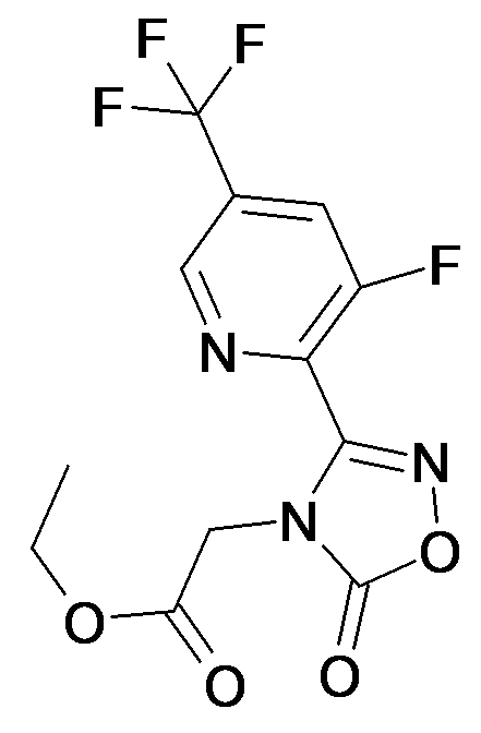 [3-(3-Fluoro-5-trifluoromethyl-pyridin-2-yl)-5-oxo-[1,2,4]oxadiazol-4-yl]-acetic acid ethyl ester