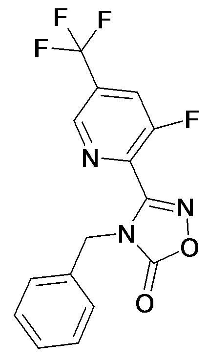 4-Benzyl-3-(3-fluoro-5-trifluoromethyl-pyridin-2-yl)-4H-[1,2,4]oxadiazol-5-one