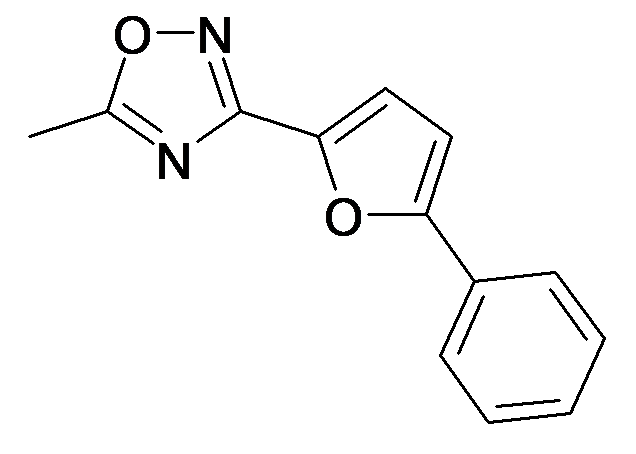 5-Methyl-3-(5-phenyl-furan-2-yl)-[1,2,4]oxadiazole