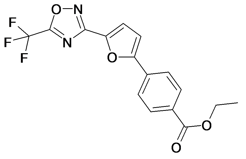4-[5-(5-Trifluoromethyl-[1,2,4]oxadiazol-3-yl)-furan-2-yl]-benzoic acid ethyl ester