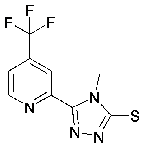4-Methyl-5-(4-trifluoromethyl-pyridin-2-yl)-4H-[1,2,4]triazole-3-thiol