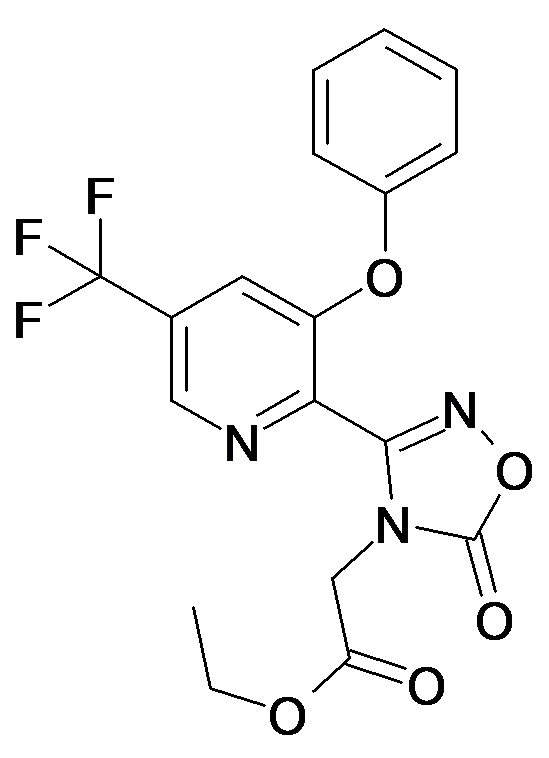 [5-Oxo-3-(3-phenoxy-5-trifluoromethyl-pyridin-2-yl)-[1,2,4]oxadiazol-4-yl]-acetic acid ethyl ester