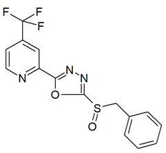 2-(5-Phenylmethanesulfonyl-[1,3,4]oxadiazol-2-yl)-4-trifluoromethyl-pyridine