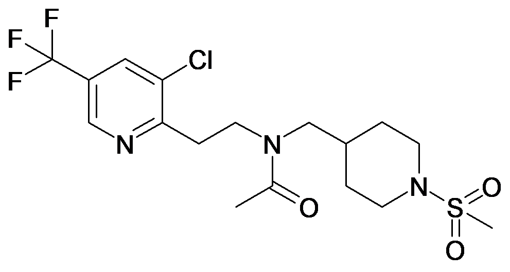 N-[2-(3-Chloro-5-trifluoromethyl-pyridin-2-yl)-ethyl]-N-(1-methanesulfonyl-piperidin-4-ylmethyl)-acetamide