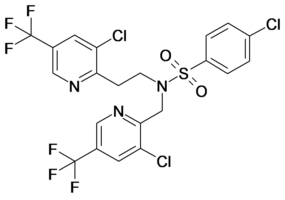 4-Chloro-N-[2-(3-chloro-5-trifluoromethyl-pyridin-2-yl)-ethyl]-N-(3-chloro-5-trifluoromethyl-pyridin-2-ylmethyl)-benzenesulfonamide