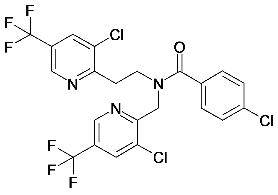 4-Chloro-N-[2-(3-chloro-5-trifluoromethyl-pyridin-2-yl)-ethyl]-N-(3-chloro-5-trifluoromethyl-pyridin-2-ylmethyl)-benzamide