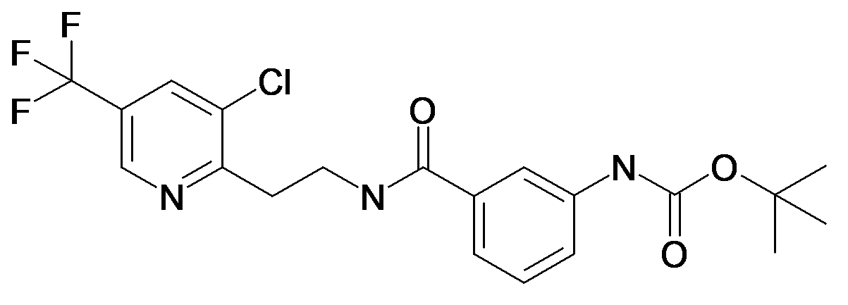 {3-[2-(3-Chloro-5-trifluoromethyl-pyridin-2-yl)-ethylcarbamoyl]-phenyl}-carbamic acid tert-butyl ester
