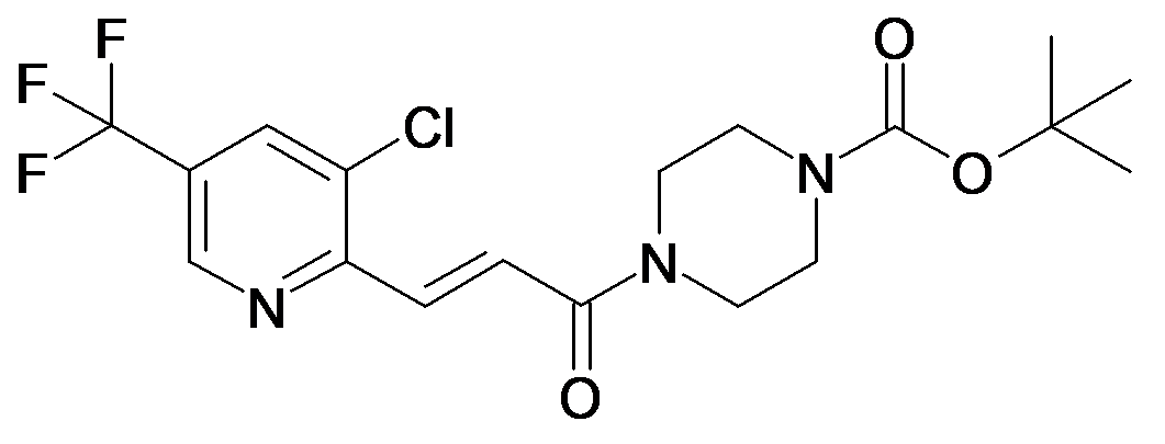 4-[(E)-3-(3-Chloro-5-trifluoromethyl-pyridin-2-yl)-acryloyl]-piperazine-1-carboxylic acid tert-butyl ester