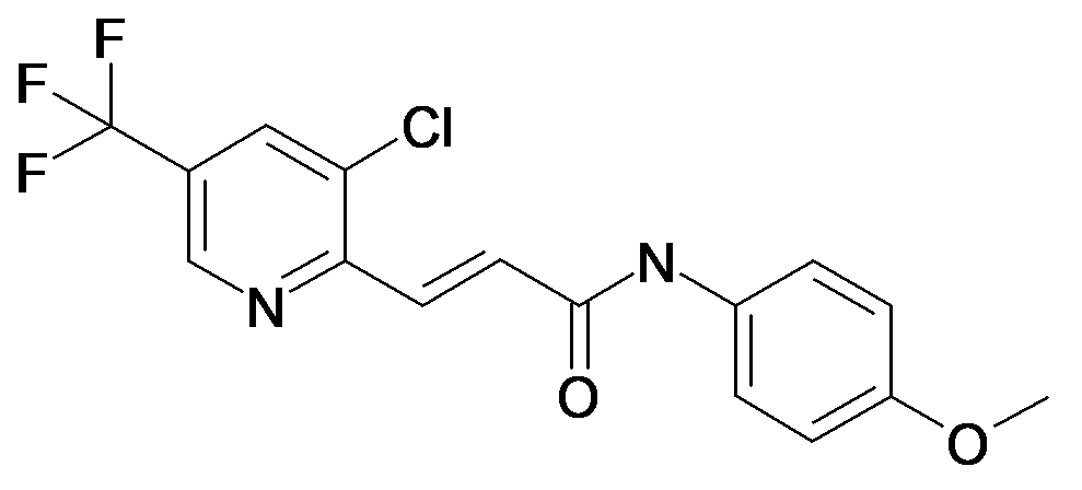 (E)-3-(3-Chloro-5-trifluoromethyl-pyridin-2-yl)-N-(4-methoxy-phenyl)-acrylamide