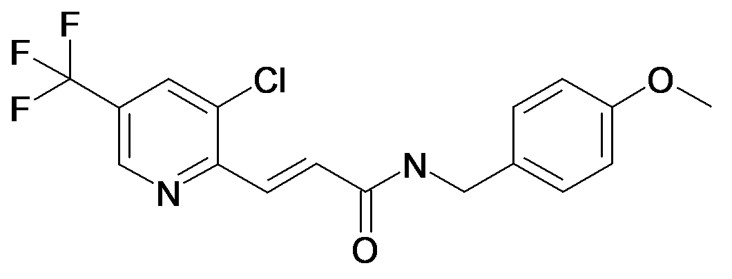(E)-3-(3-Chloro-5-trifluoromethyl-pyridin-2-yl)-N-(4-methoxy-benzyl)-acrylamide