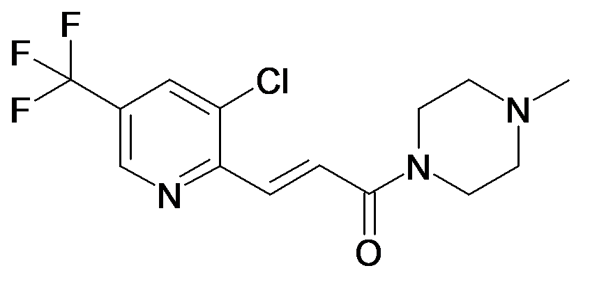 (E)-3-(3-Chloro-5-trifluoromethyl-pyridin-2-yl)-1-(4-methyl-piperazin-1-yl)-propenone