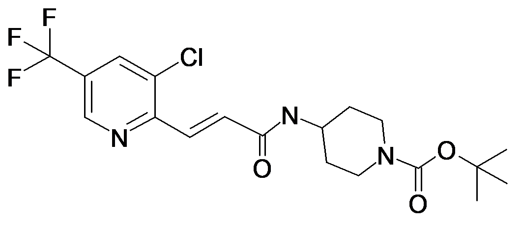 4-[(E)-3-(3-Chloro-5-trifluoromethyl-pyridin-2-yl)-acryloylamino]-piperidine-1-carboxylic acid tert-butyl ester
