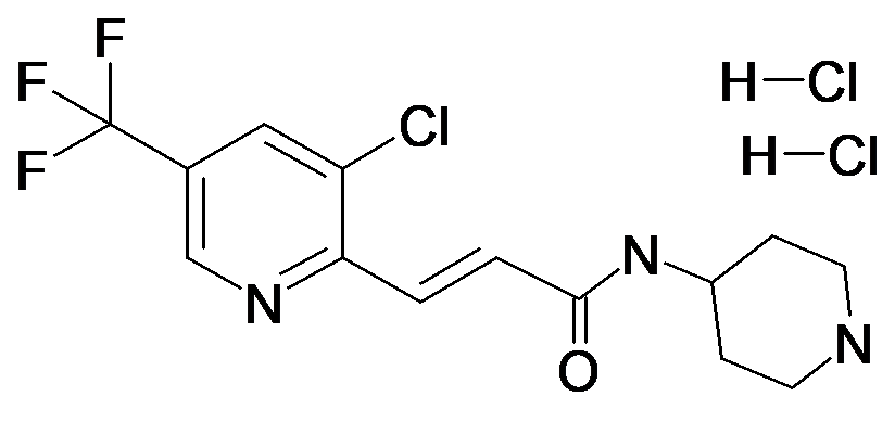 N-(piperidin-4-yl)-(2E)-3-[3-chloro-5-(trifluoromethyl)pyridin-2-yl]prop-2-enamide diHydrochloride