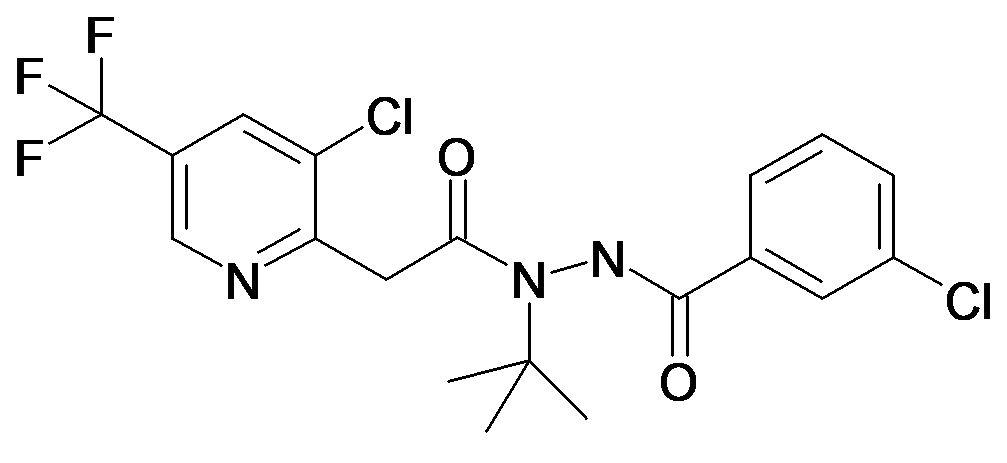 3-Chloro-benzoic acid N'-tert-butyl-N'-[2-(3-chloro-5-trifluoromethyl-pyridin-2-yl)-acetyl]-hydrazide