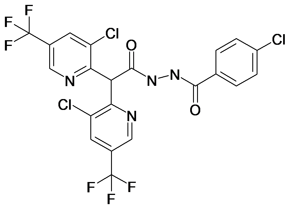 2,2-Bis(3-chloro-5-trifluoromethyl)-N'-(4-chlorobenzoyl)acethydrazide
