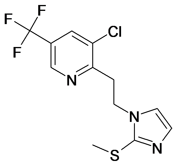 3-Chloro-2-[2-(2-methylsulfanyl-imidazol-1-yl)-ethyl]-5-trifluoromethyl-pyridine