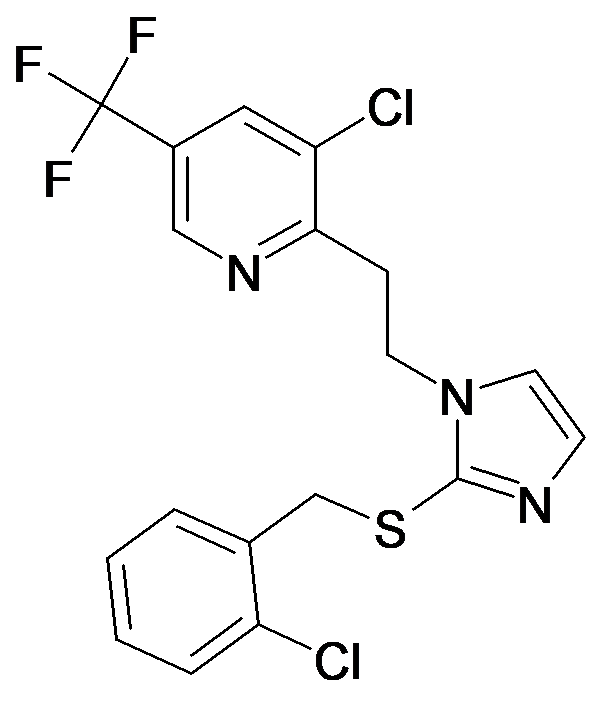 3-Chloro-2-{2-[2-(2-chloro-benzylsulfanyl)-imidazol-1-yl]-ethyl}-5-trifluoromethyl-pyridine