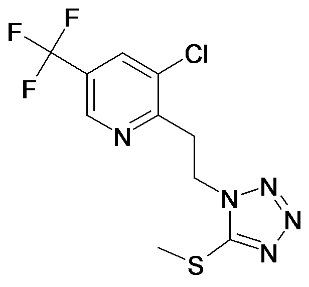3-Chloro-2-[2-(5-methylsulfanyl-tetrazol-1-yl)-ethyl]-5-trifluoromethyl-pyridine