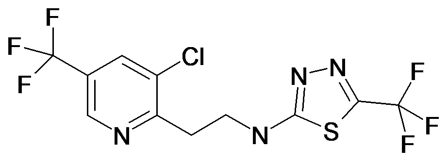 [2-(3-Chloro-5-trifluoromethyl-pyridin-2-yl)-ethyl]-(5-trifluoromethyl-[1,3,4]thiadiazol-2-yl)-amine