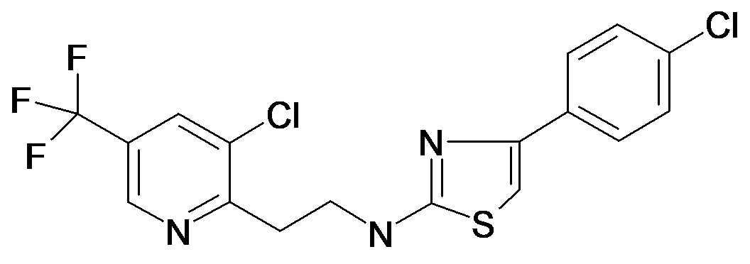 [4-(4-Chloro-phenyl)-thiazol-2-yl]-[2-(3-chloro-5-trifluoromethyl-pyridin-2-yl)-ethyl]-amine