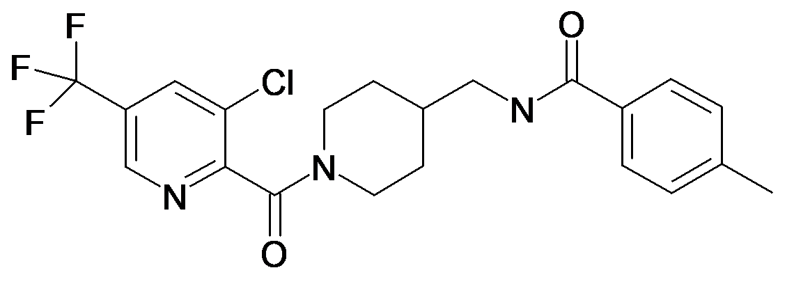 N-[1-(3-Chloro-5-trifluoromethyl-pyridine-2-carbonyl)-piperidin-4-ylmethyl]-4-methyl-benzamide