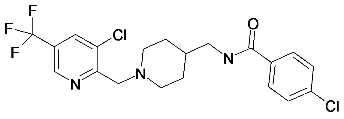 4-Chloro-N-[1-(3-chloro-5-trifluoromethyl-pyridin-2-ylmethyl)-piperidin-4-ylmethyl]-benzamide