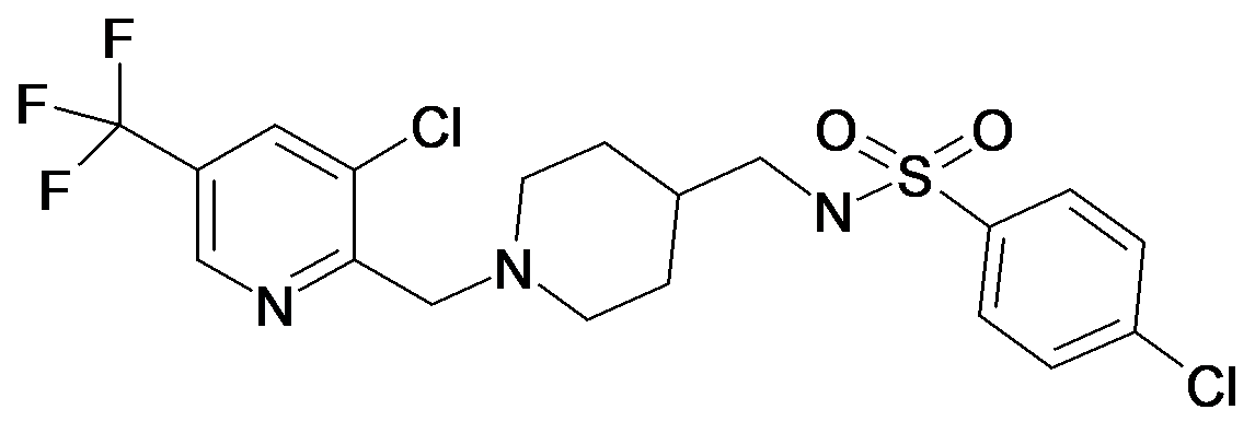 4-Chloro-N-[1-(3-chloro-5-trifluoromethyl-pyridin-2-ylmethyl)-piperidin-4-ylmethyl]-benzenesulfonamide