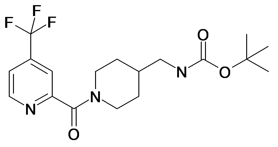 [1-(4-Trifluoromethyl-pyridine-2-carbonyl)-piperidin-4-ylmethyl]-carbamic acid tert-butyl ester