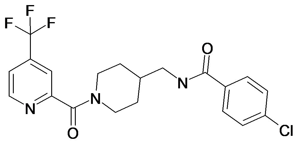 4-Chloro-N-[1-(4-trifluoromethyl-pyridine-2-carbonyl)-piperidin-4-ylmethyl]-benzamide