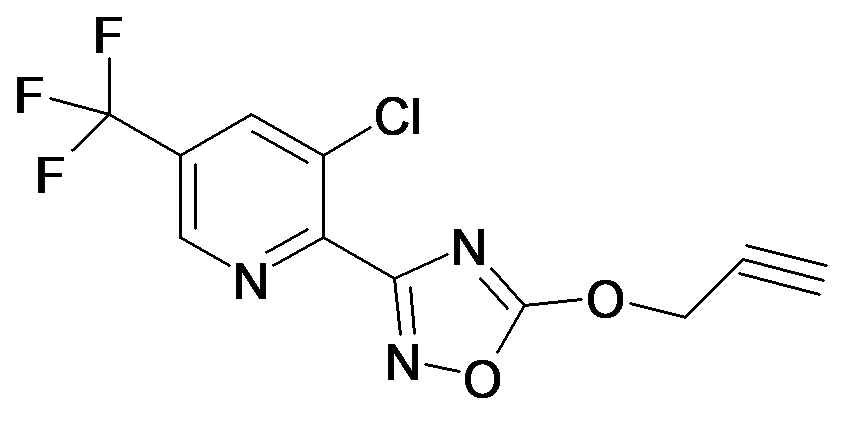 3-Chloro-2-(5-prop-2-ynyloxy-[1,2,4]oxadiazol-3-yl)-5-trifluoromethyl-pyridine