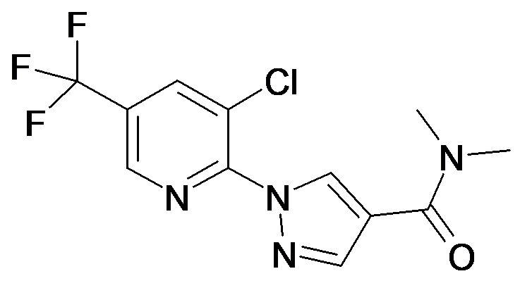 1-(3-Chloro-5-trifluoromethyl-pyridin-2-yl)-1H-pyrazole-4-carboxylic acid dimethylamide