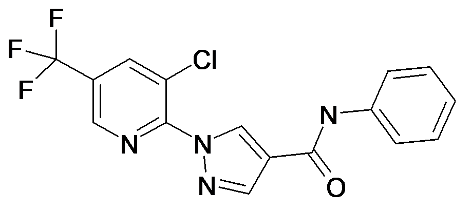 1-(3-Chloro-5-trifluoromethyl-pyridin-2-yl)-1H-pyrazole-4-carboxylic acid phenylamide