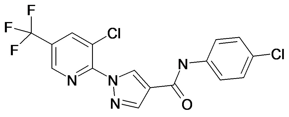 1-(3-Chloro-5-trifluoromethyl-pyridin-2-yl)-1H-pyrazole-4-carboxylic acid (4-chloro-phenyl)-amide