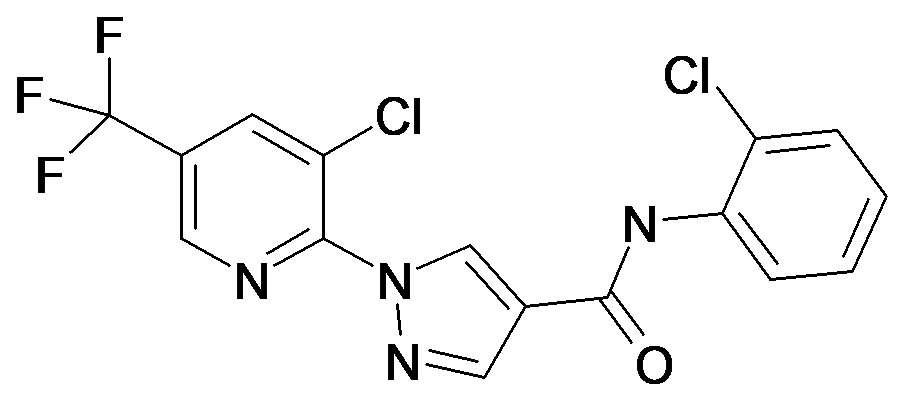 1-(3-Chloro-5-trifluoromethyl-pyridin-2-yl)-1H-pyrazole-4-carboxylic acid (2-chloro-phenyl)-amide