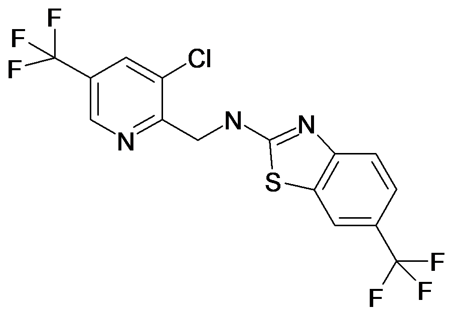 (3-Chloro-5-trifluoromethyl-pyridin-2-ylmethyl)-(6-trifluoromethyl-benzothiazol-2-yl)-amine
