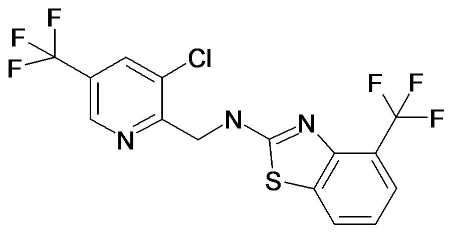 (3-Chloro-5-trifluoromethyl-pyridin-2-ylmethyl)-(4-trifluoromethyl-benzothiazol-2-yl)-amine