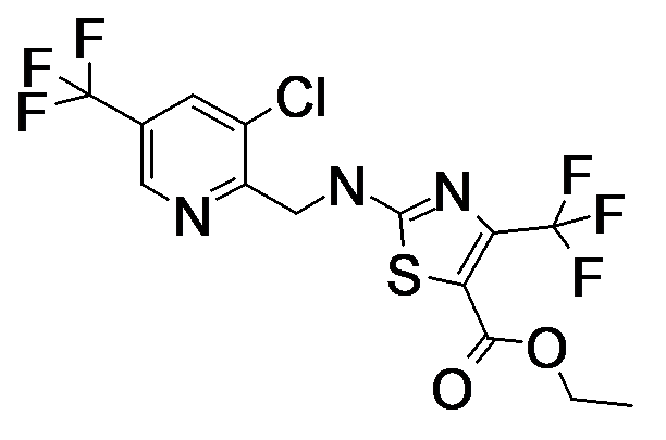 2-[(3-Chloro-5-trifluoromethyl-pyridin-2-ylmethyl)-amino]-4-trifluoromethyl-thiazole-5-carboxylic acid ethyl ester