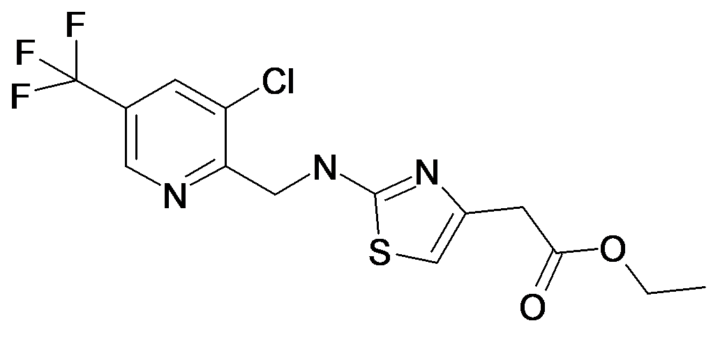 {2-[(3-Chloro-5-trifluoromethyl-pyridin-2-ylmethyl)-amino]-thiazol-4-yl}-acetic acid ethyl ester