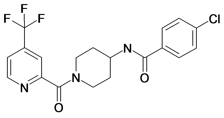 4-Chloro-N-[1-(4-trifluoromethyl-pyridine-2-carbonyl)-piperidin-4-yl]-benzamide