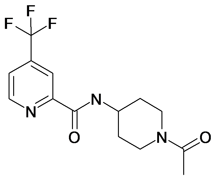 4-Trifluoromethyl-pyridine-2-carboxylic acid (1-acetyl-piperidin-4-yl)-amide