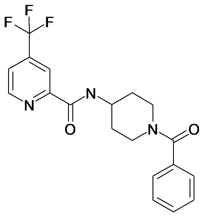 4-Trifluoromethyl-pyridine-2-carboxylic acid (1-benzoyl-piperidin-4-yl)-amide