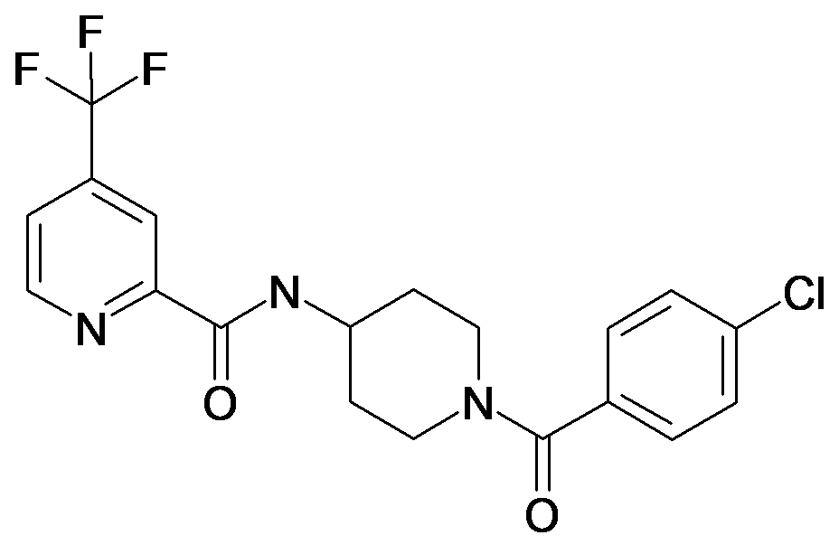 4-Trifluoromethyl-pyridine-2-carboxylic acid [1-(4-chloro-benzoyl)-piperidin-4-yl]-amide