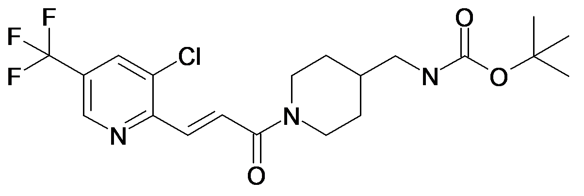 {1-[(E)-3-(3-Chloro-5-trifluoromethyl-pyridin-2-yl)-acryloyl]-piperidin-4-ylmethyl}-carbamic acid tert-butyl ester