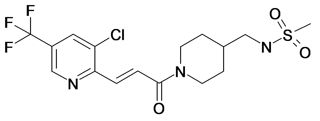 N-{1-[(E)-3-(3-Chloro-5-trifluoromethyl-pyridin-2-yl)-acryloyl]-piperidin-4-ylmethyl}-methanesulfonamide